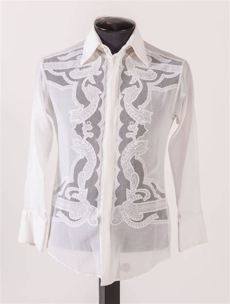 camicia gianni versace uomo|Camice Gianni versace in Cotone Bianco taglia XL International.